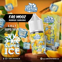 Vape Station Super Ice SaltNic Fas Banana فص موز ساقع
