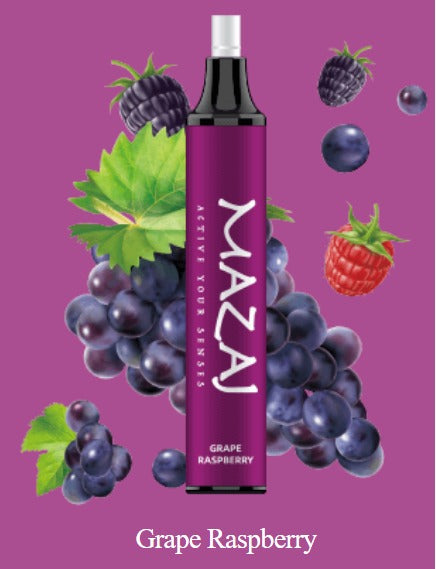 Mazaj Pure 2.5K Grape Raspberry Disposable عنب توت – el-uon